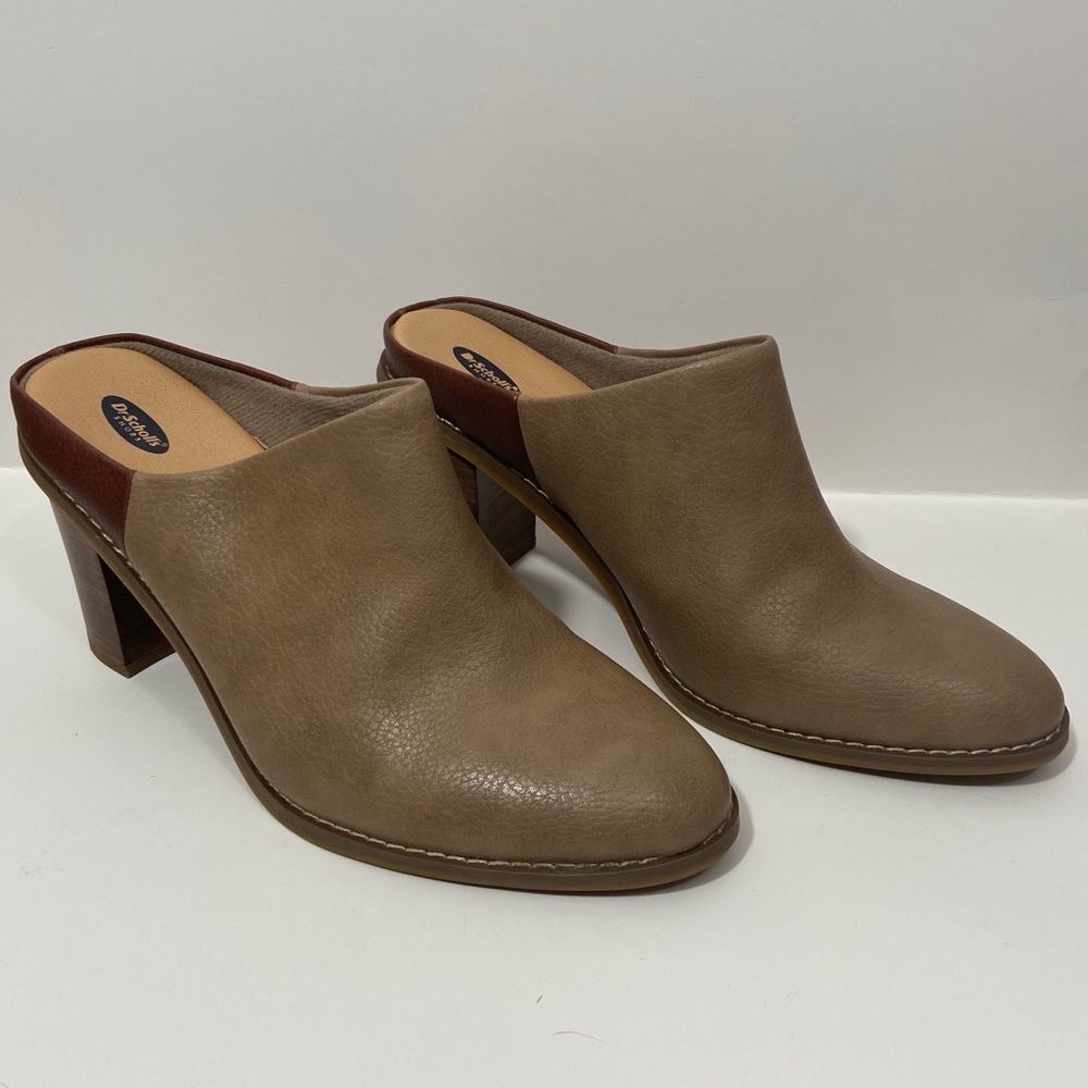 Dr. Scholl’s Faux Leather Heeled Clogs